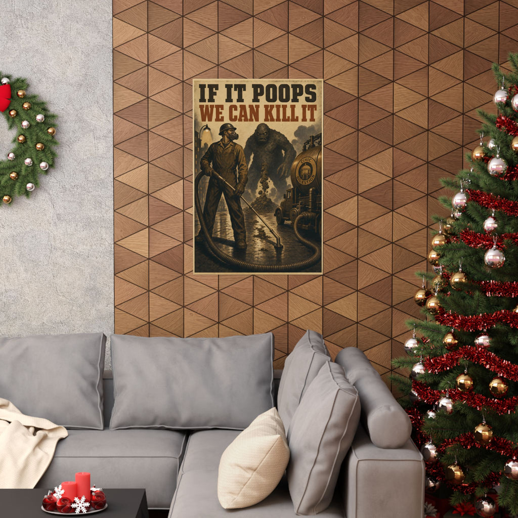 Poster No. 61 — If It Poops We Can Kill It