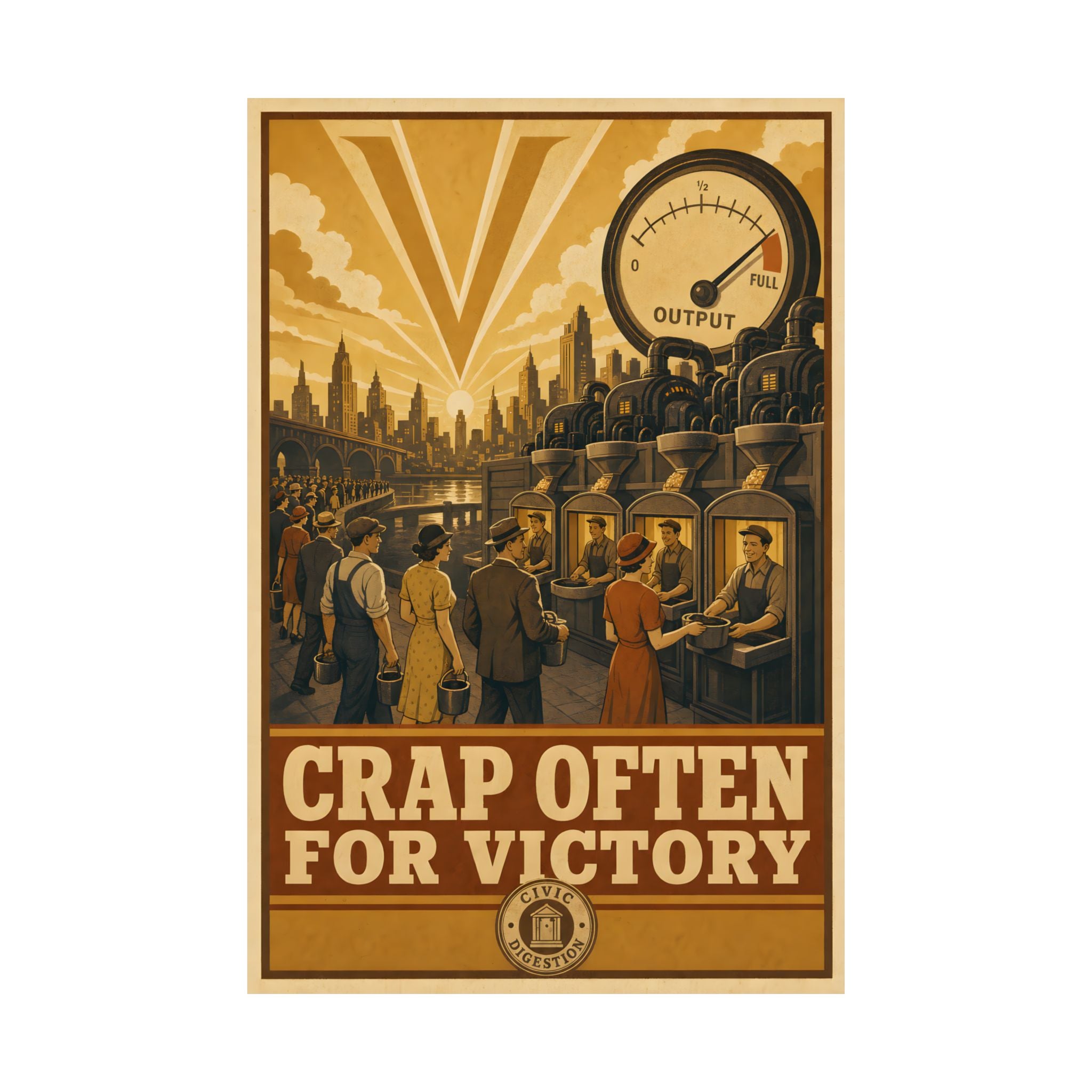 Poster No. 45 — Crap Often For Victory