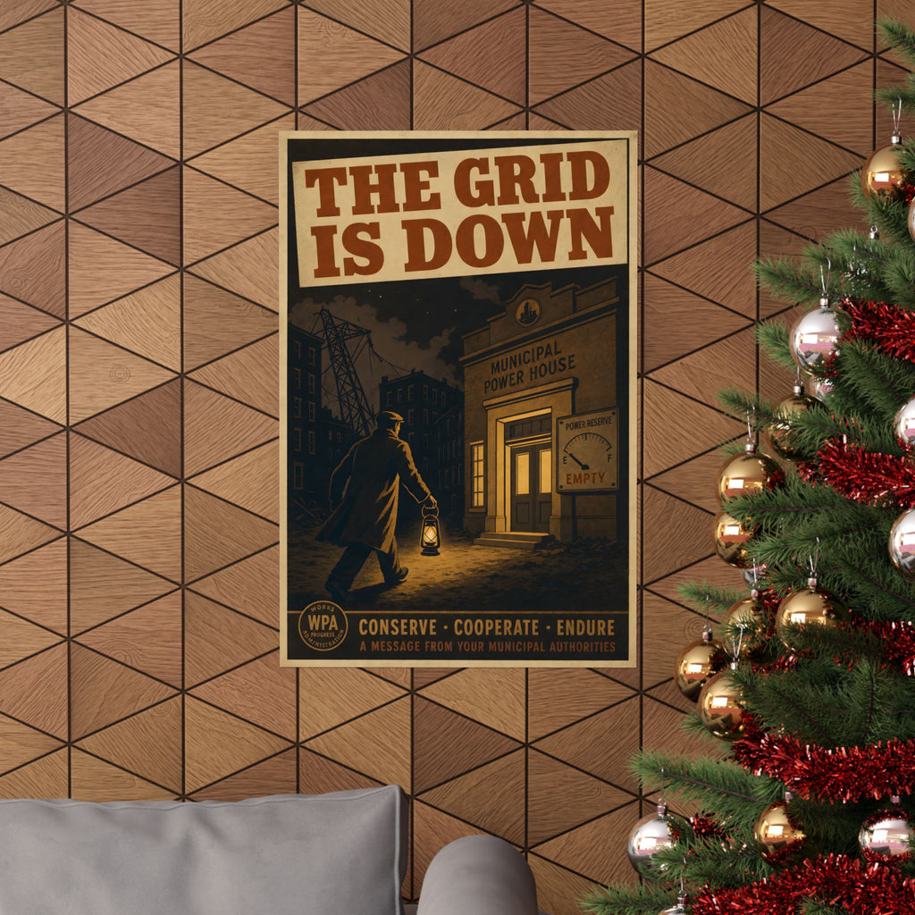 Poster No. 19 — The Grid Is Down. You Know What To Do.