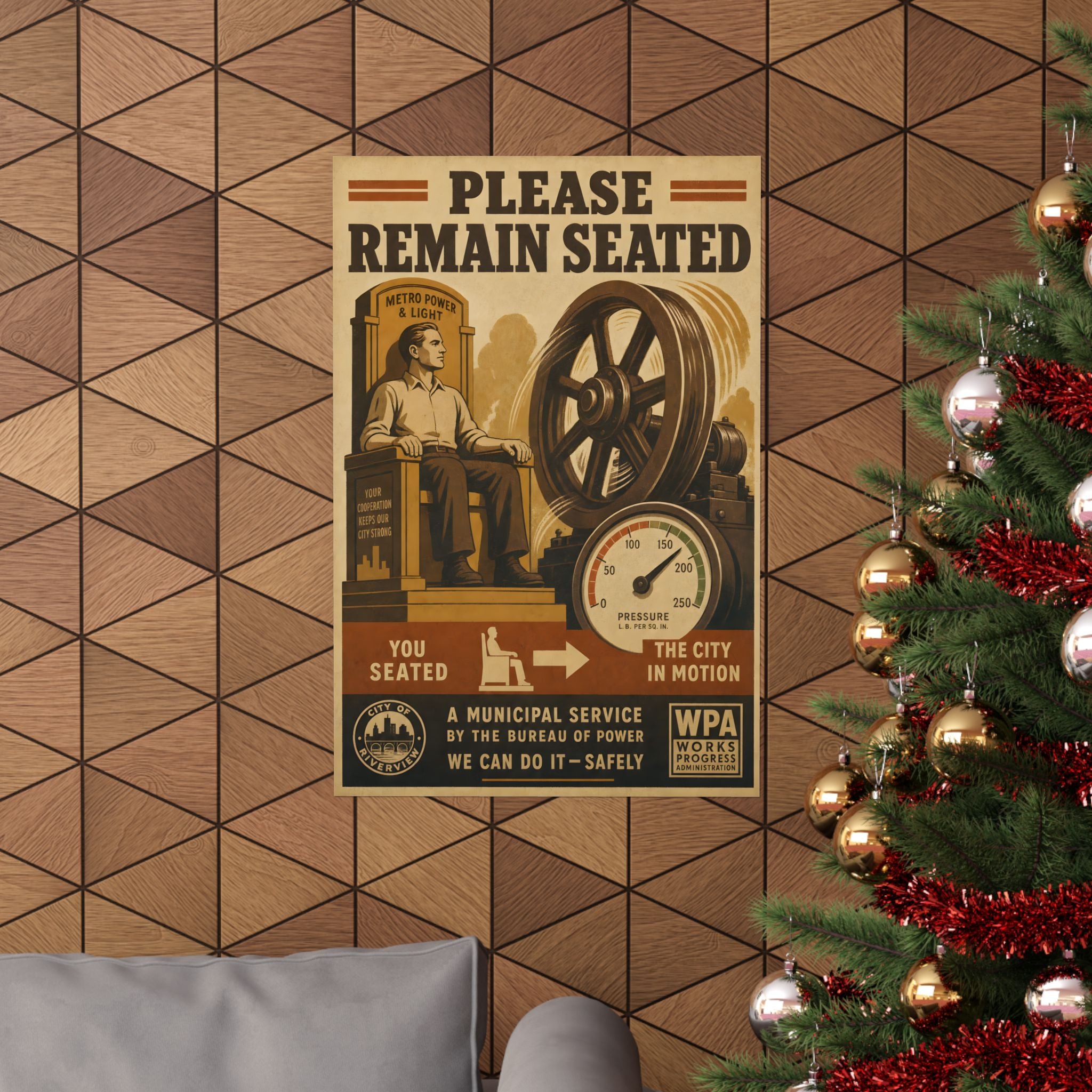 Poster No. 103 — Please Remain Seated Until the Turbine Stabilizes