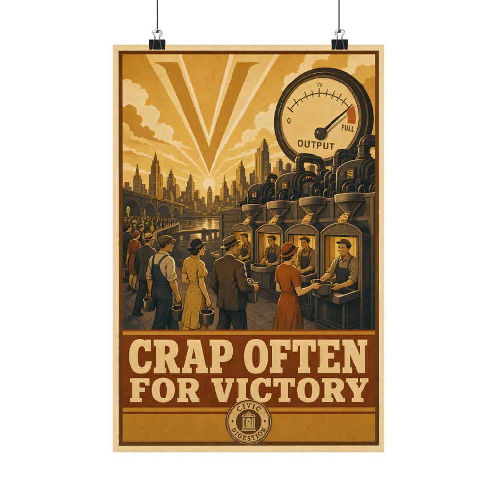 Poster No. 45 — Crap Often For Victory