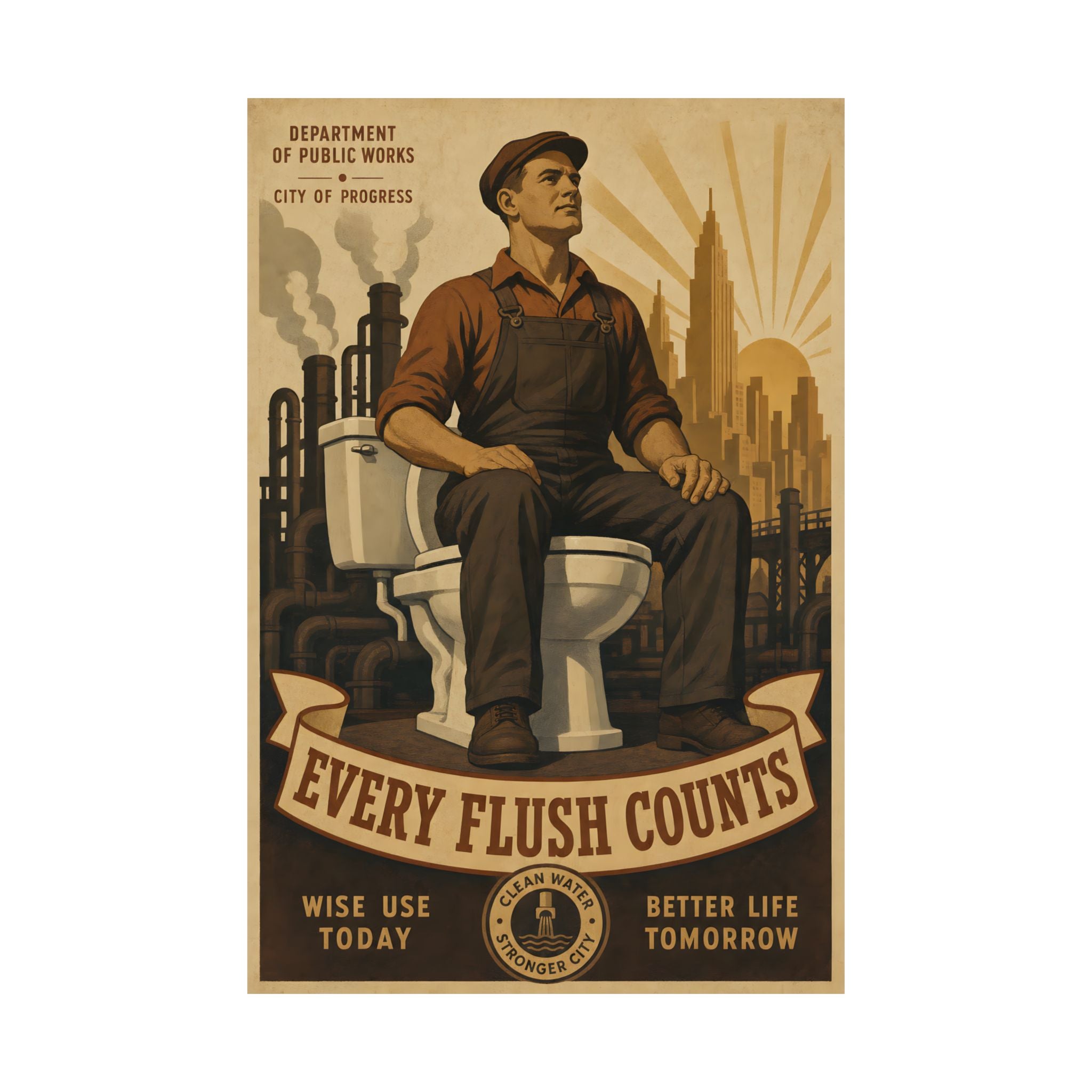 Poster No. 34 — Every Flush Counts